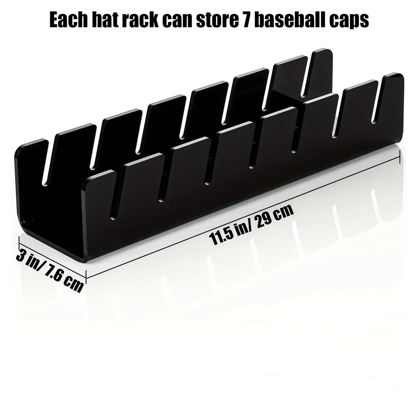 Support Casquettes Acrylique – 7 Emplacements