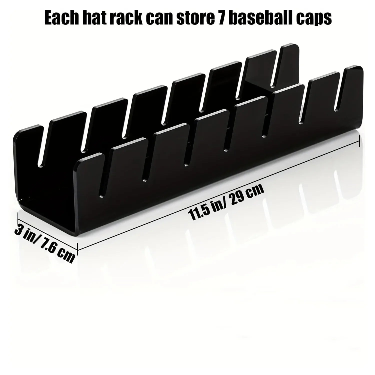 Support Casquettes Acrylique – 7 Emplacements
