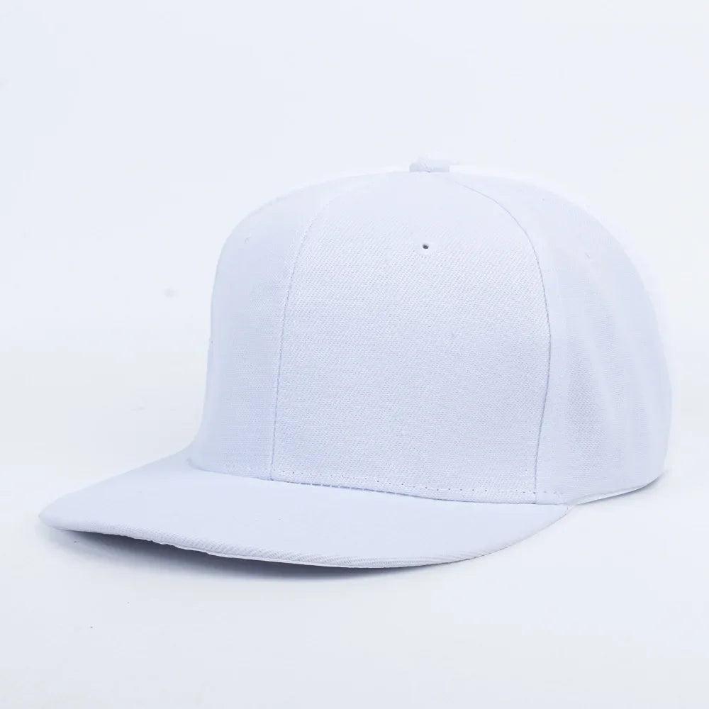 Unisex Cap Acrylic Plain Snapback Hat High Quality Adult Hip Hop Baseball Caps for Men Women Outdoor Leisure Baseball Flat Hat