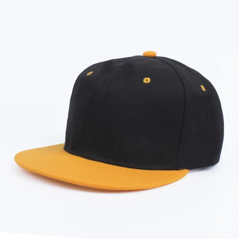 Unisex Cap Acrylic Plain Snapback Hat High Quality Adult Hip Hop Baseball Caps for Men Women Outdoor Leisure Baseball Flat Hat