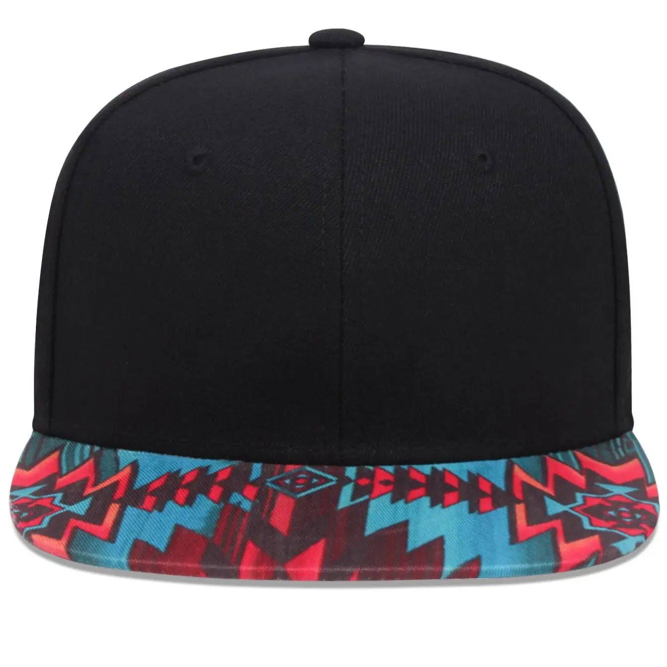 2024 New Women Hip Hop Flower Hat Brim Colorful Pattern Baseball Hat Straight Buckle Men Snapback Cap Outdoor Sports Sun Hats