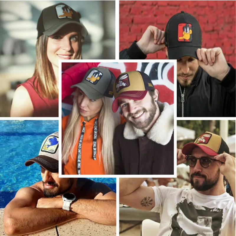 Casquette Patch Dessin Animé – Unisexe