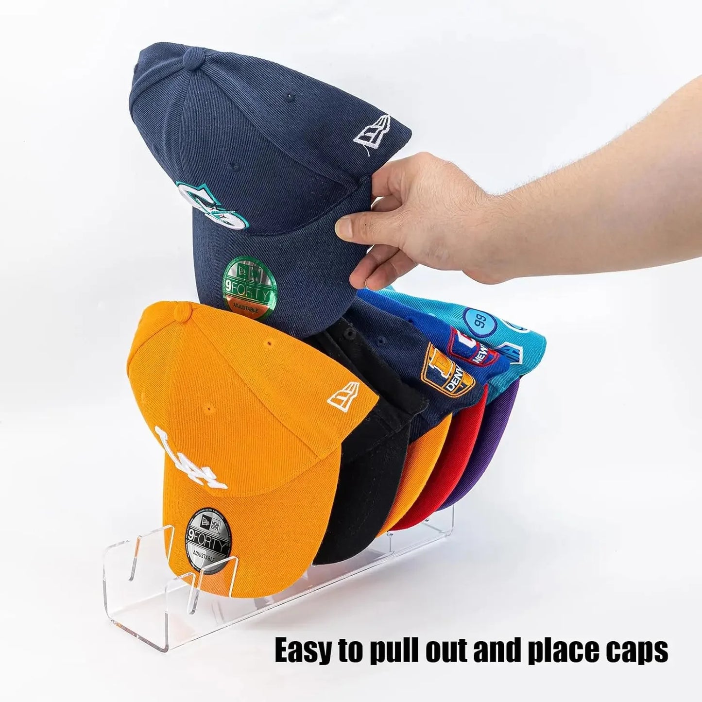 Support Casquettes Acrylique – 7 Emplacements